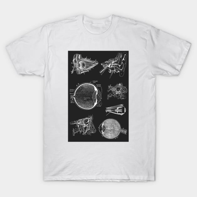 Vintage Ophthalmology Poster T-Shirt by Dr.Bear